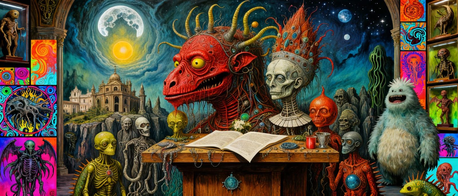 UNRULY CROWD AT THE WEDDING OF PIPI LONGSTOCKING TO ALOYSIUS SNUFFLEAPAGUS AT THE BRIDAL REGISTRY