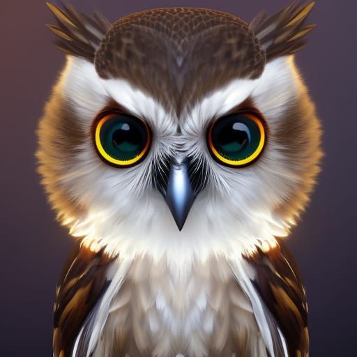 little owl #4 - AI Generated Artwork - NightCafe Creator