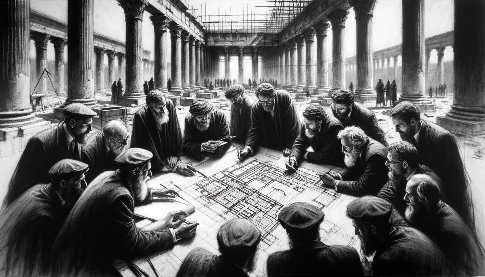 Constrction of the Great Library of Alexandria