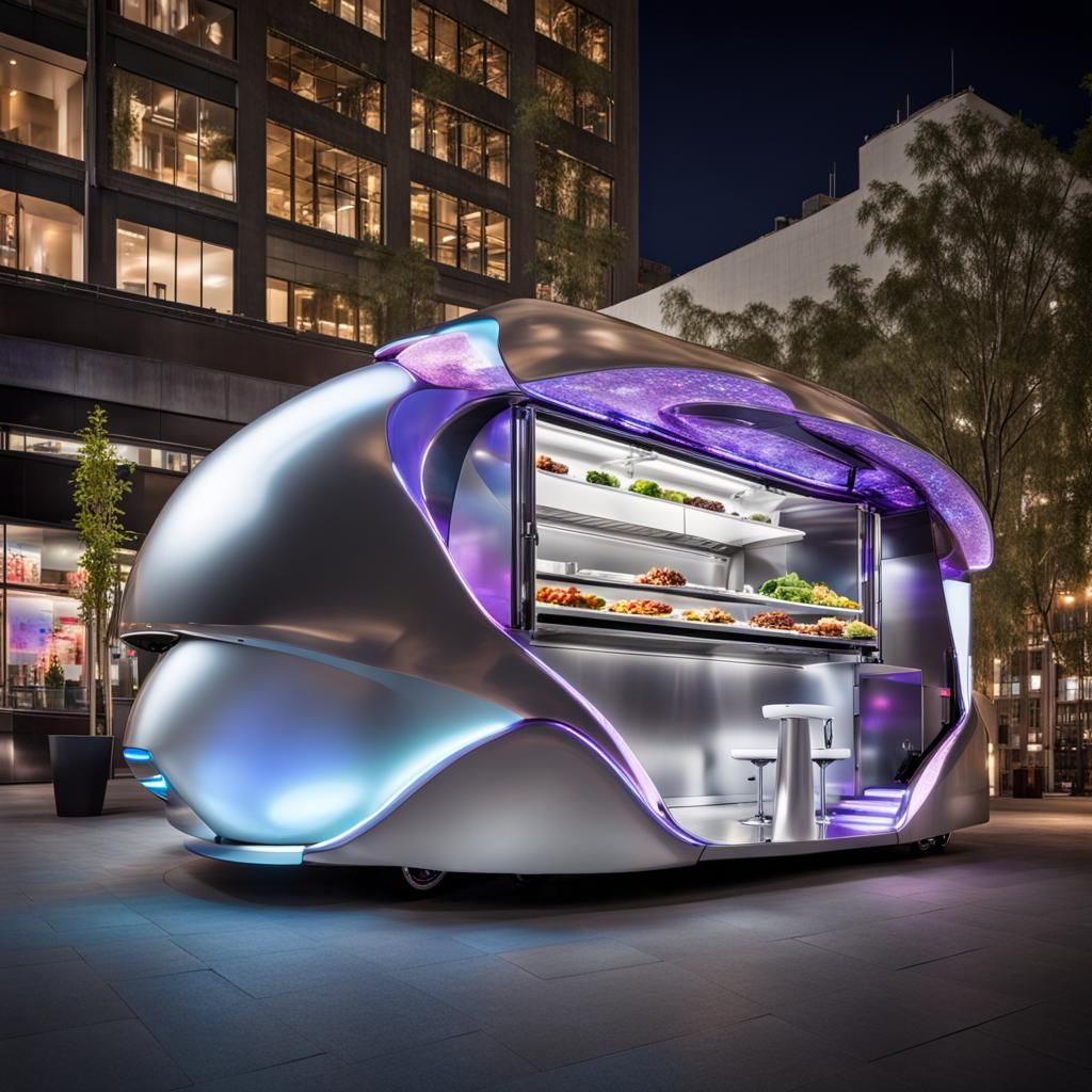 Behold the spectacular "Cosmic Cuisine Cruiser"  by @Jan