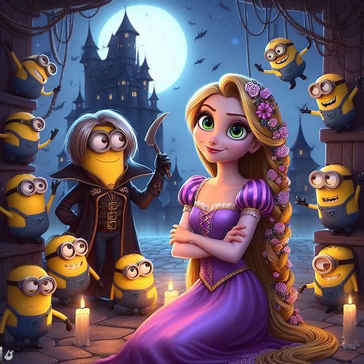 Rapunzel & Her Minions Dark Disney
