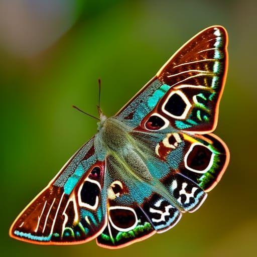 Beautiful Moth  by @KaosFamilyArt