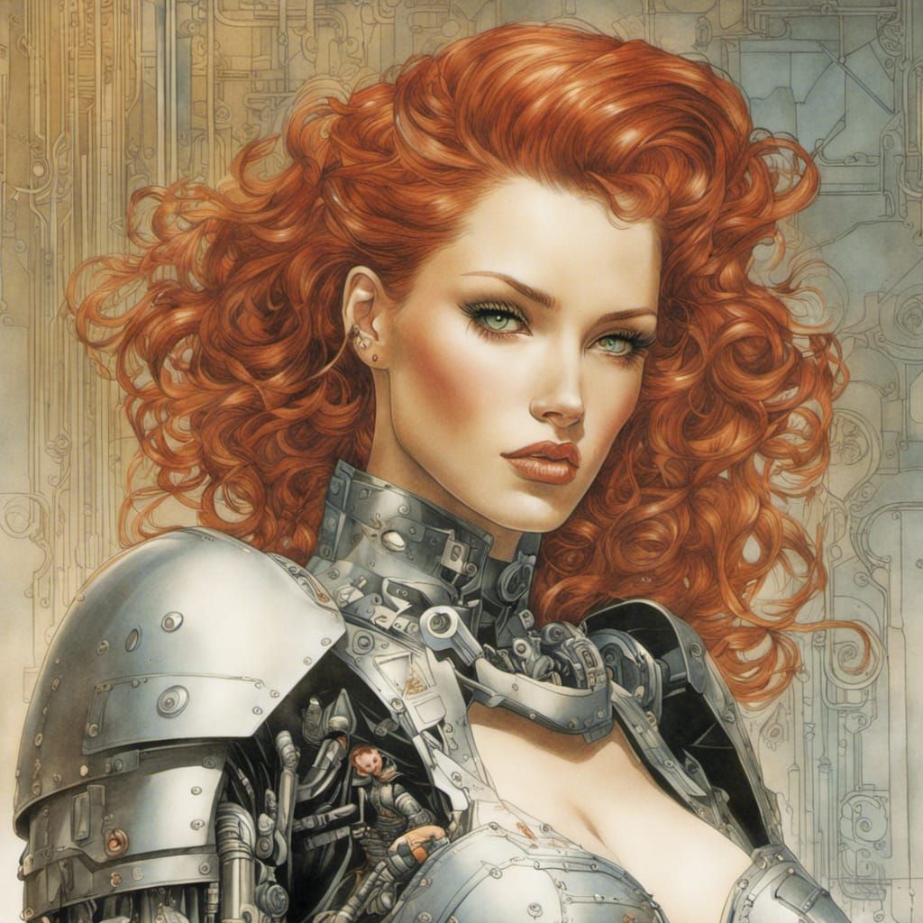 Redhead in Armor
