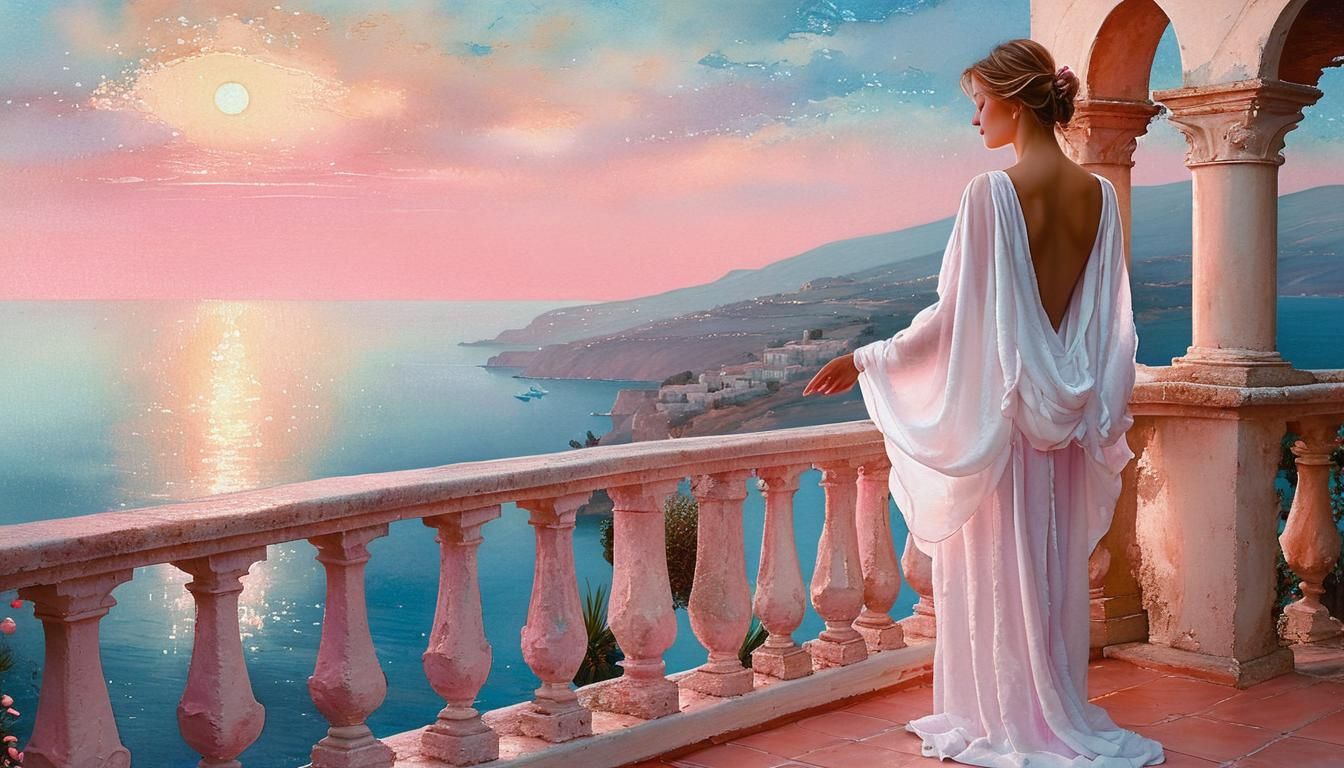 Italian villa balcony