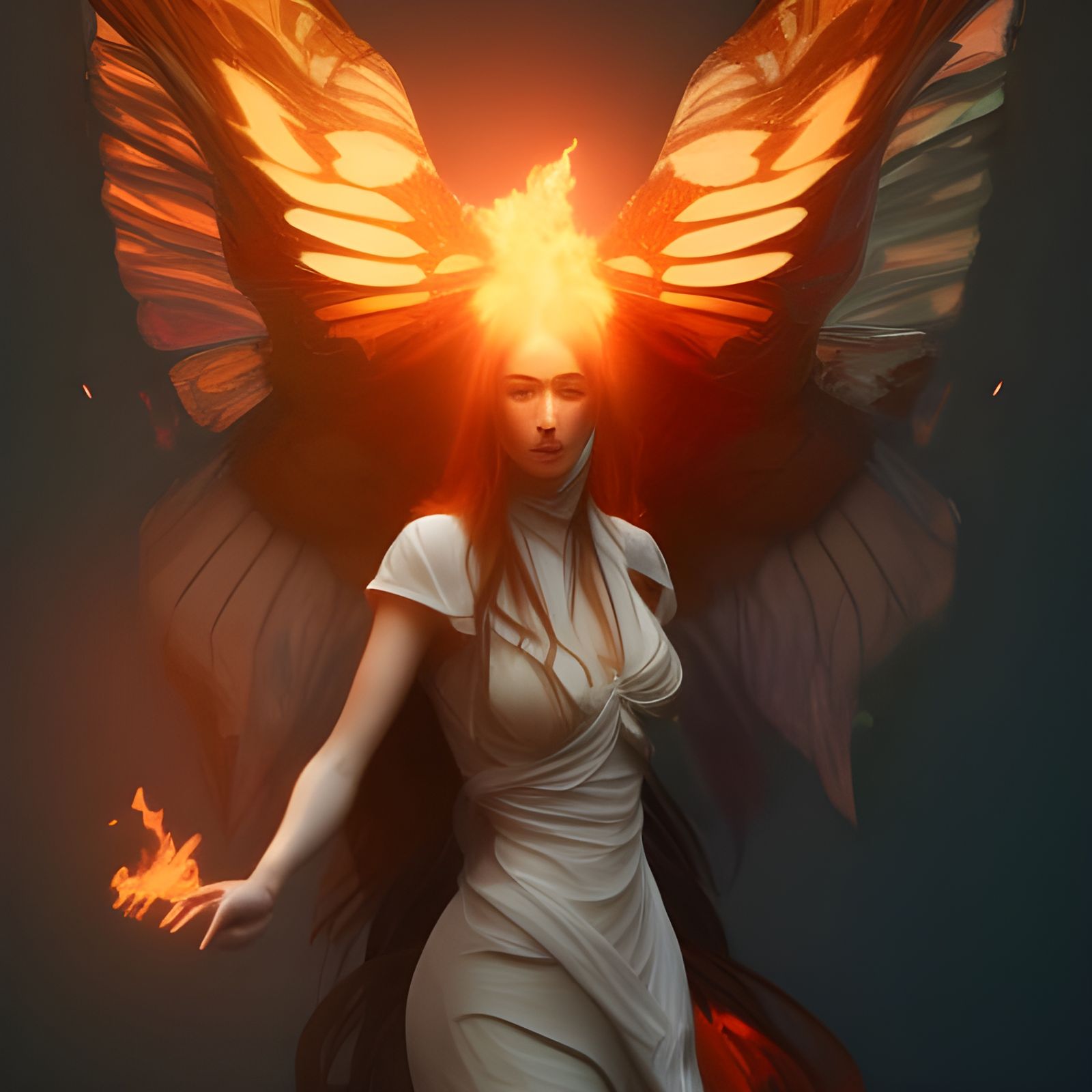 Fire butterfly