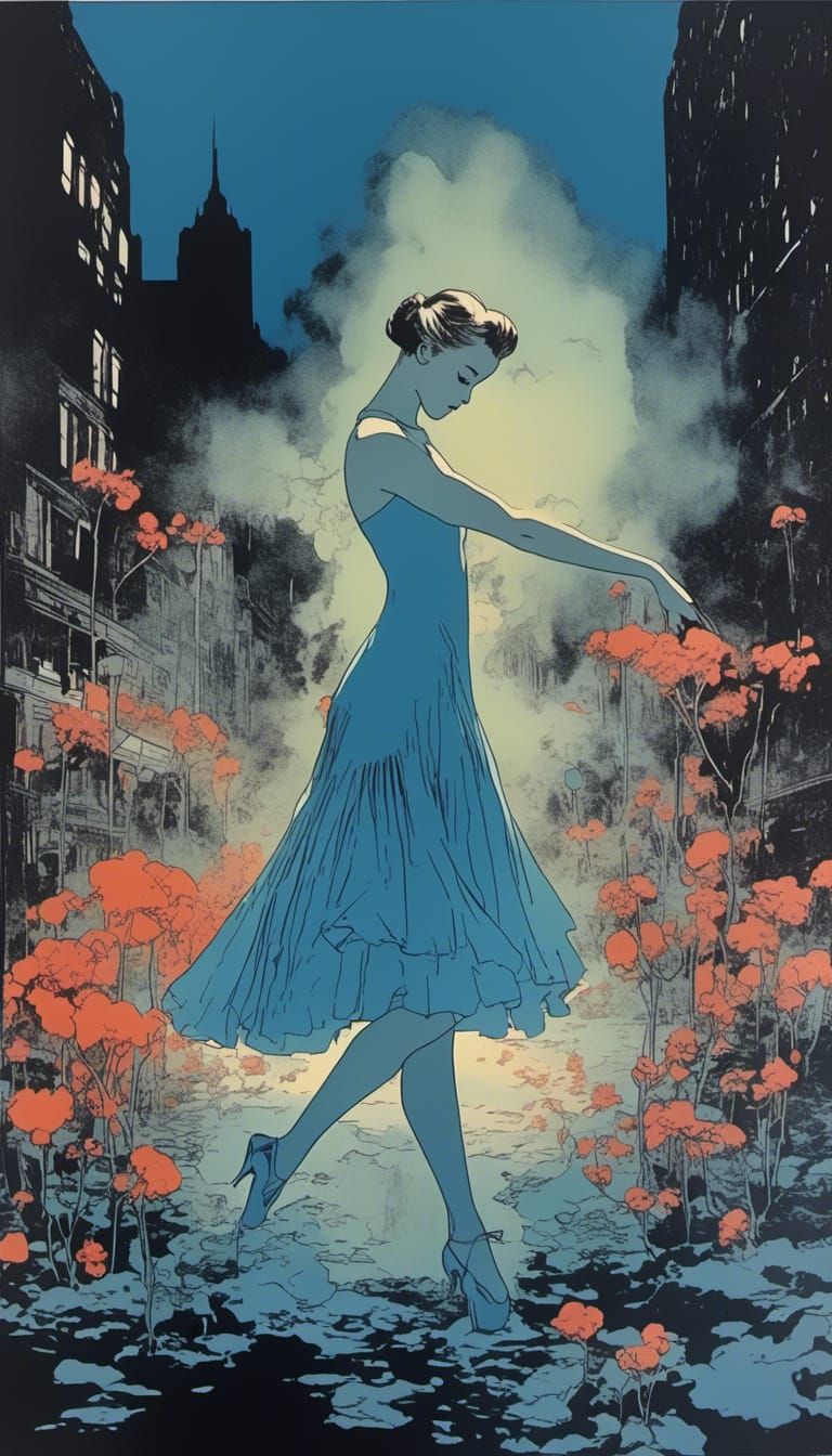 Ballerina Poses Amidst Eerie Botanical Forms