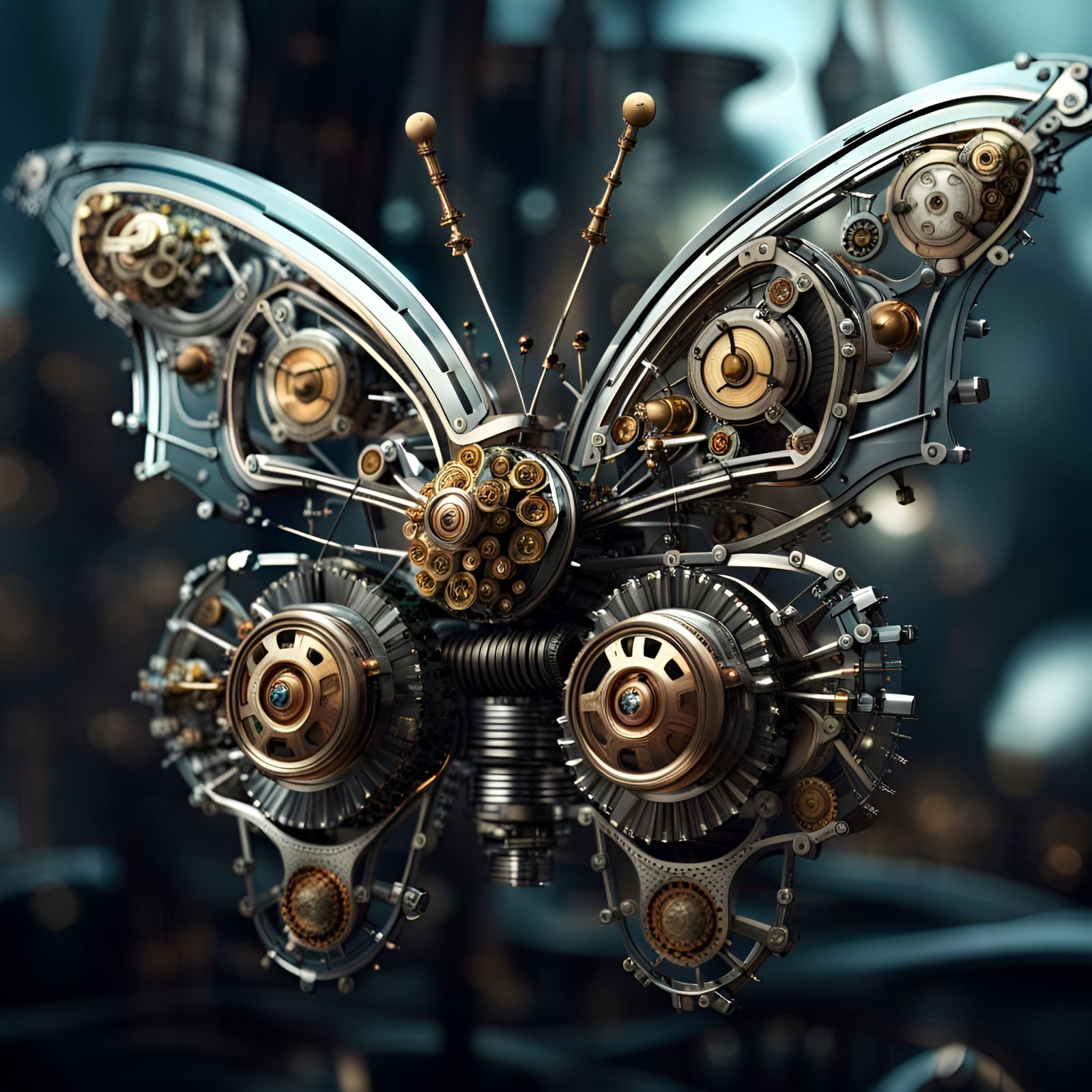 Mechanical butterfly  by @Riuszka