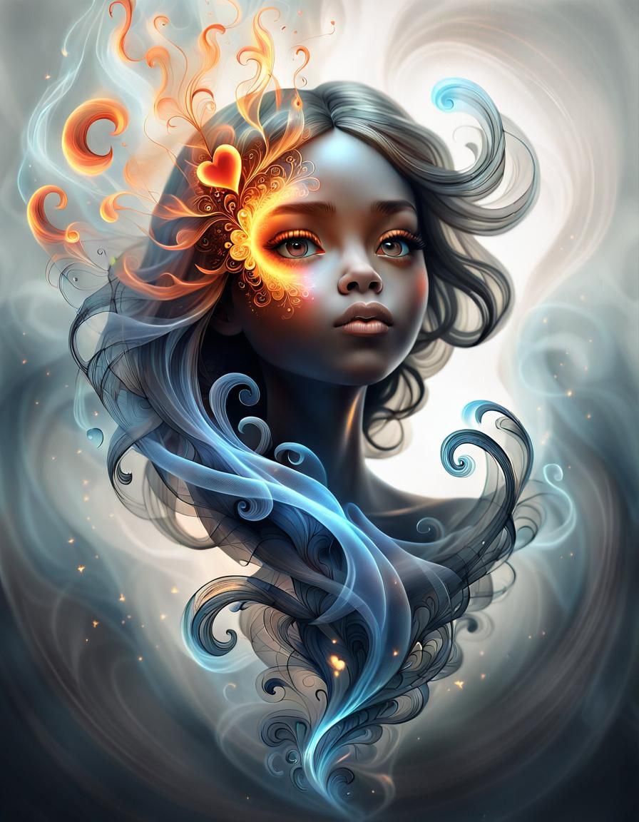 Firey Portrait of love 06