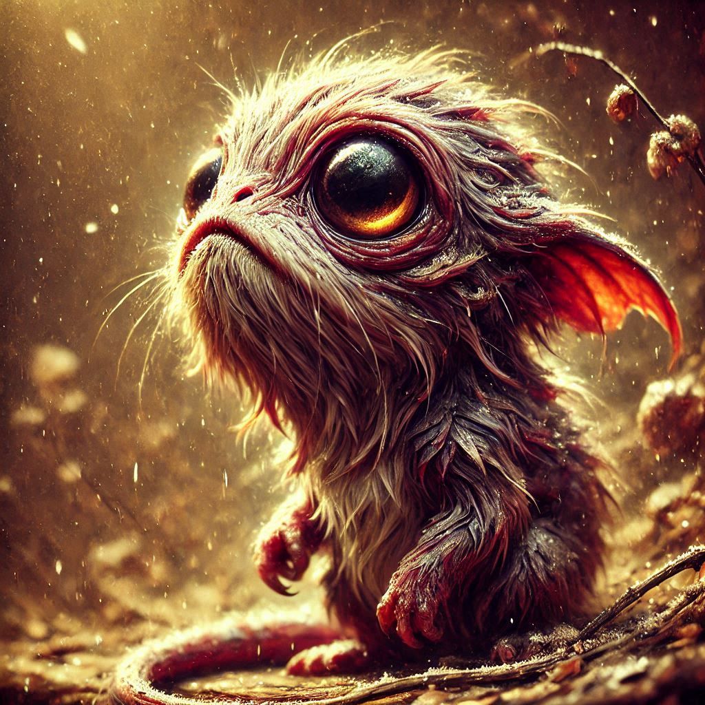 adorable fairy-tale fantasy creature portrait..