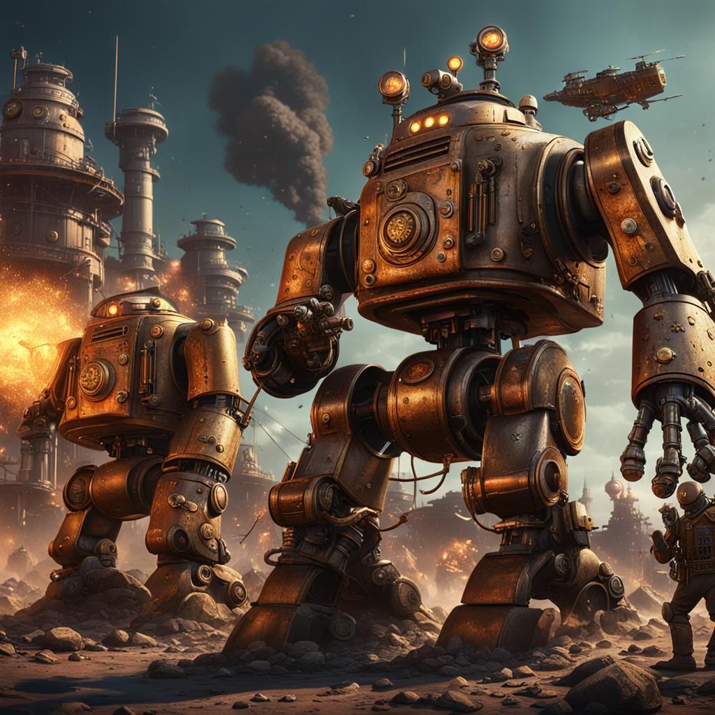 Steampunk automata