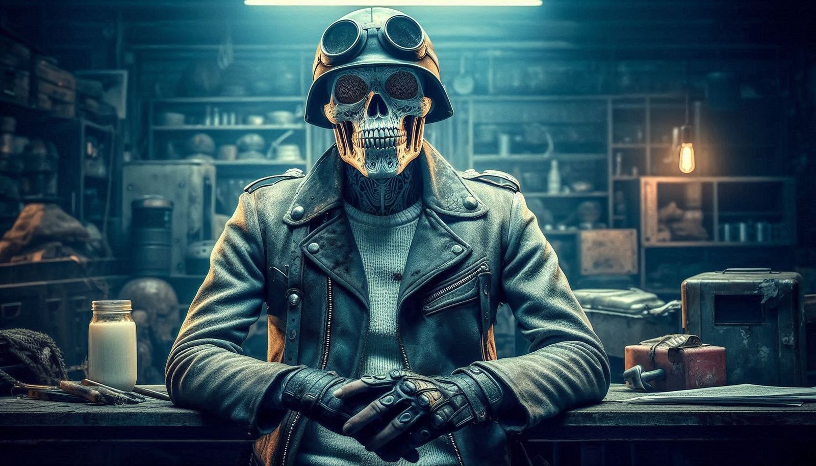 Salesperson in an old shop