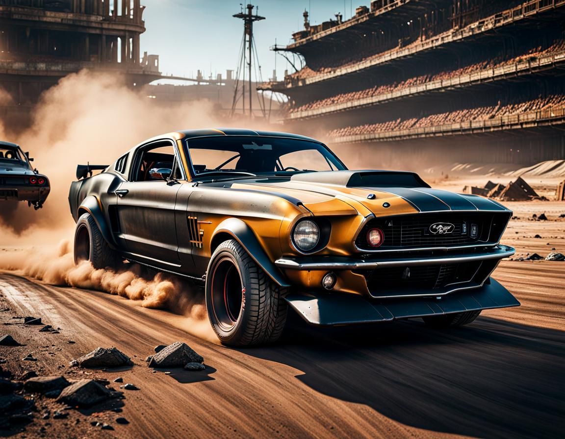 drag racing - Ford Mustang  by @Adrian