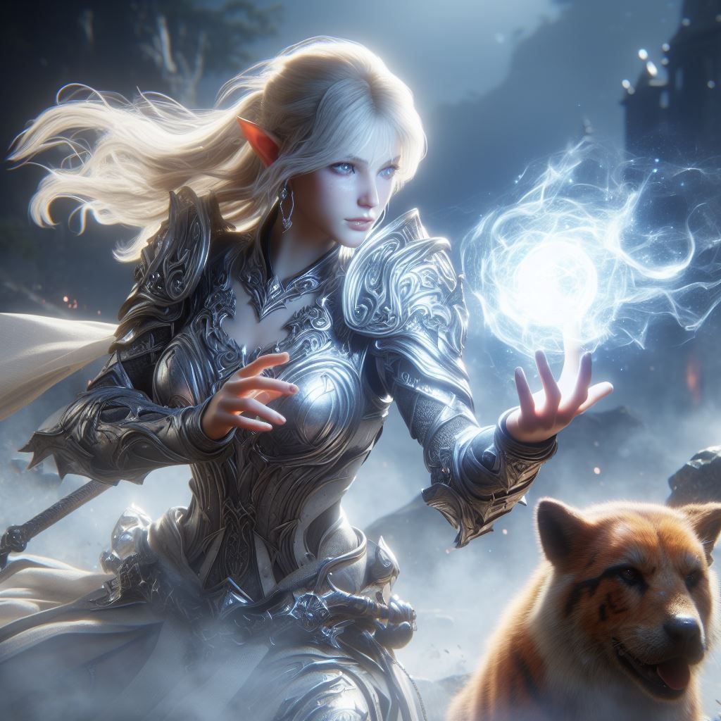 Elven battle mage summoner