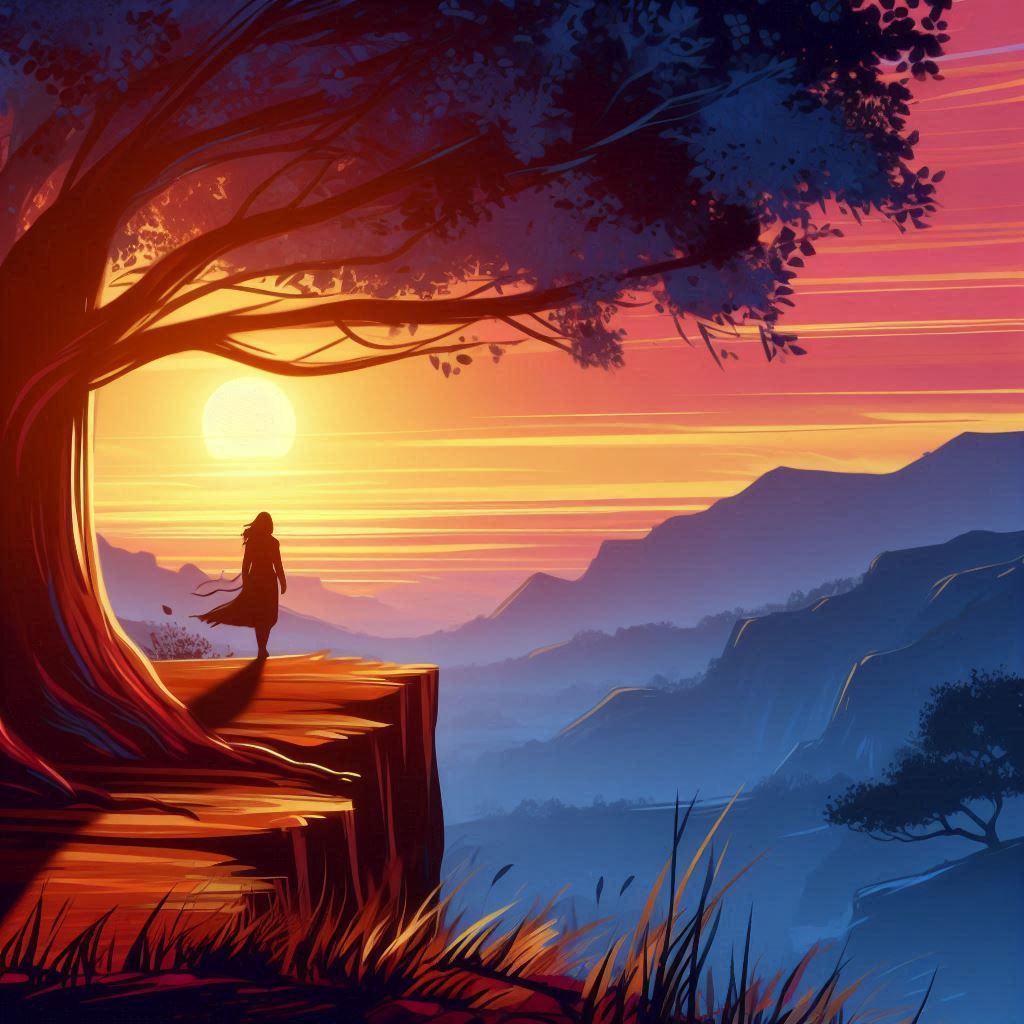 Silhouette landscape