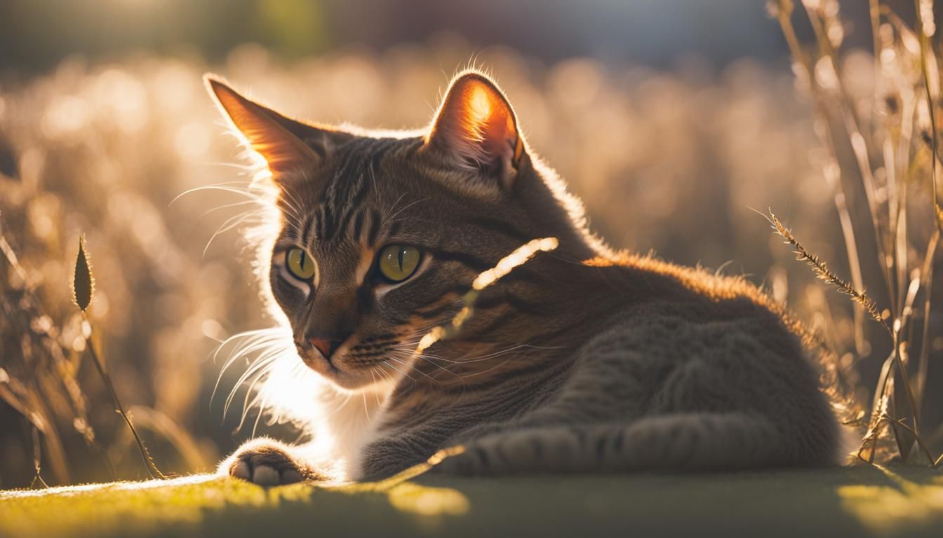 Cat in the sun