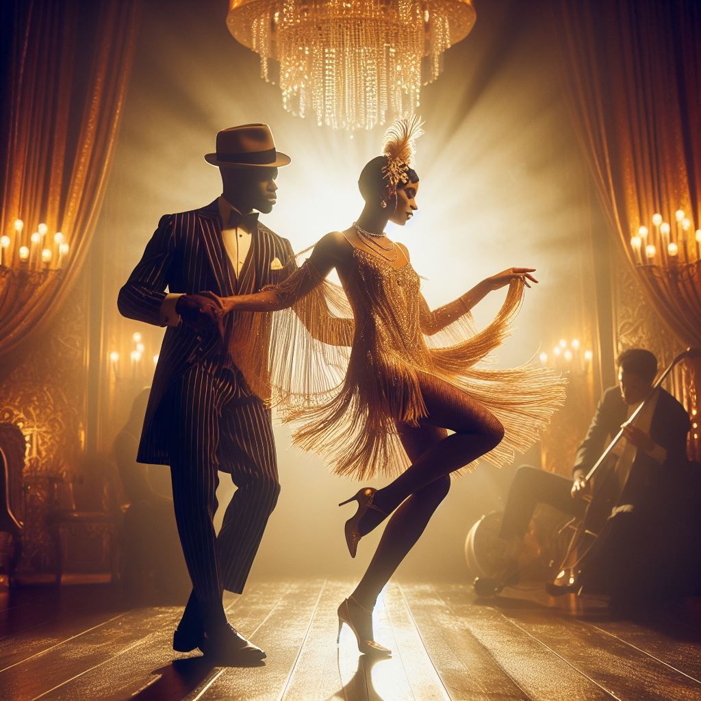 Cutting a rug at the speakeasy