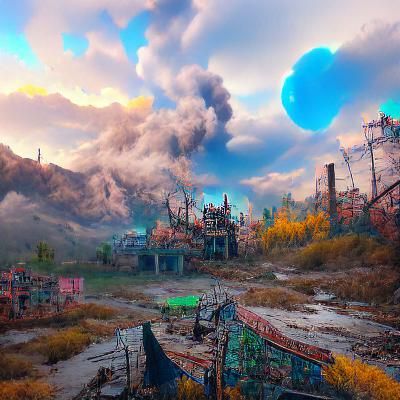 Post apocalyptic wonderland Fallout 4 - AI Generated Artwork ...