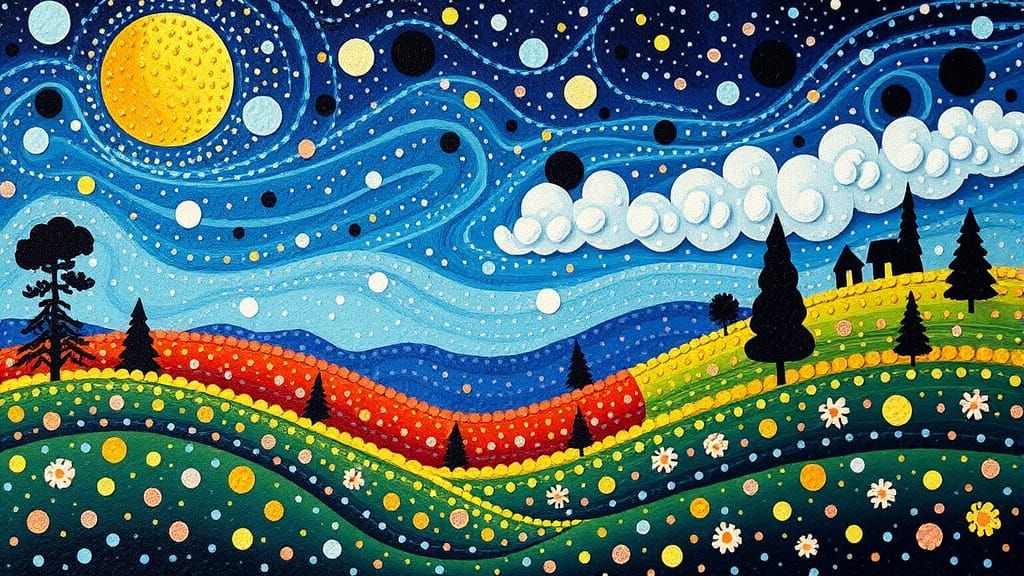 Polka Dot landscape   by @Paddy