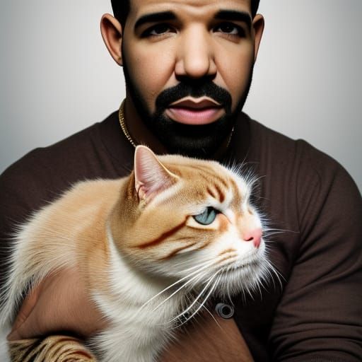 Drake adopting a cat