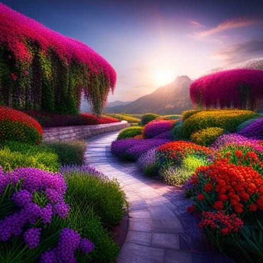 Secret flower garden