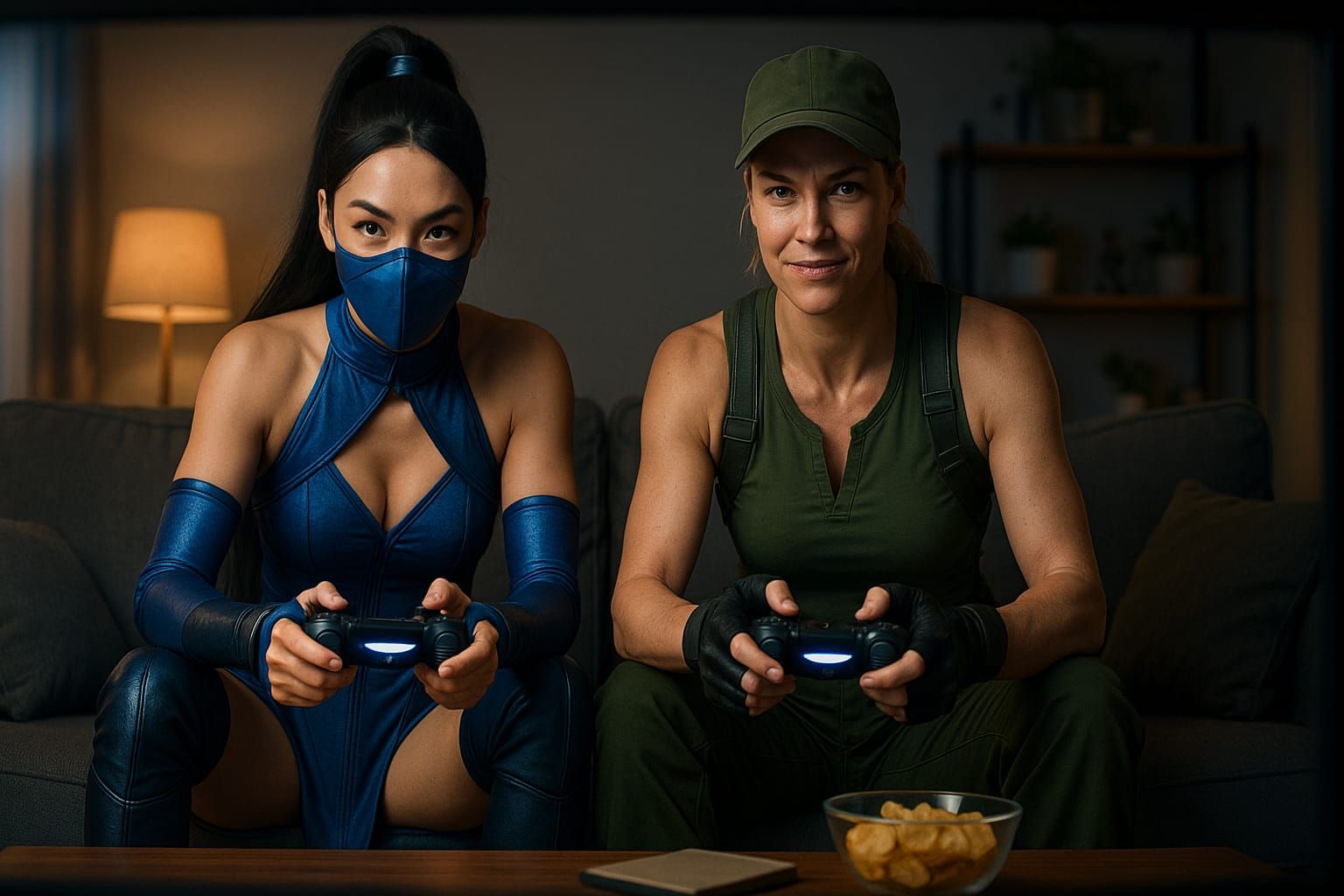 Gaming Battle - Kitana vs. Sonya Blade