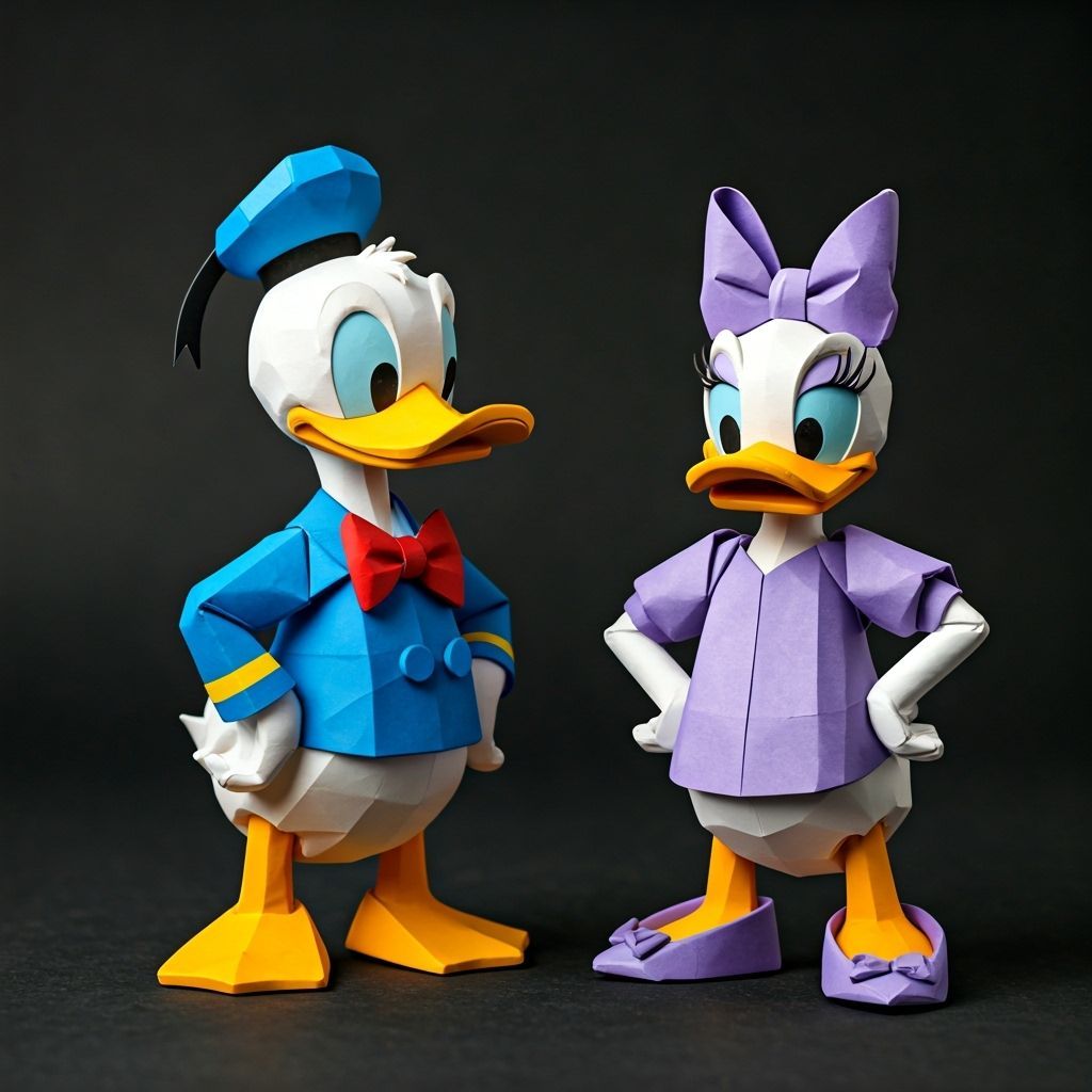 Donald Duck and Daisy Duck   by @tabbcat