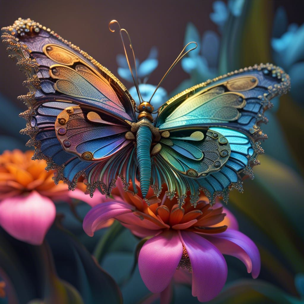 Butterfly From Future - AI Generated Artwork - NightCafe Creator