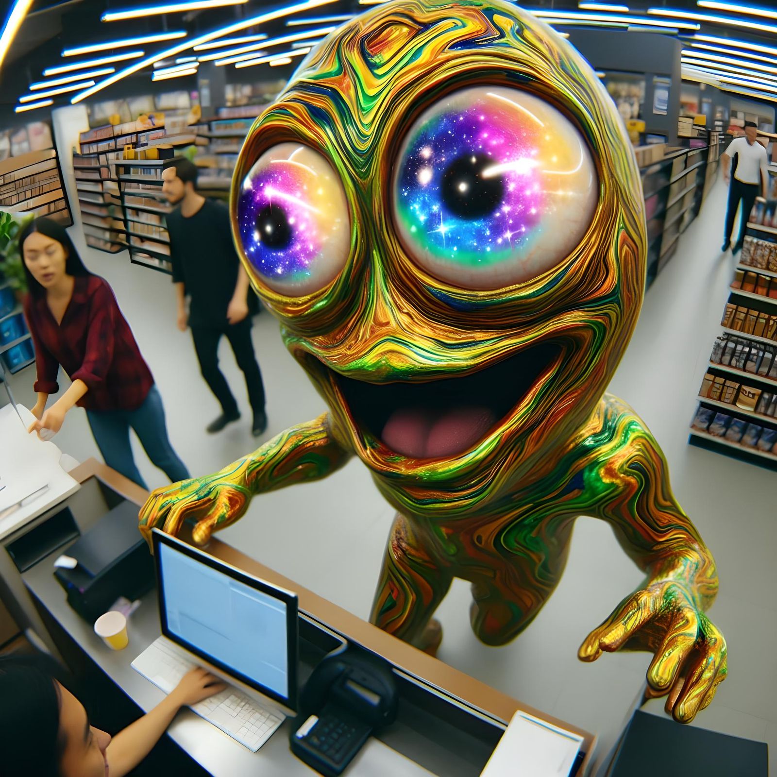 Hyperactive Cosmic Customer