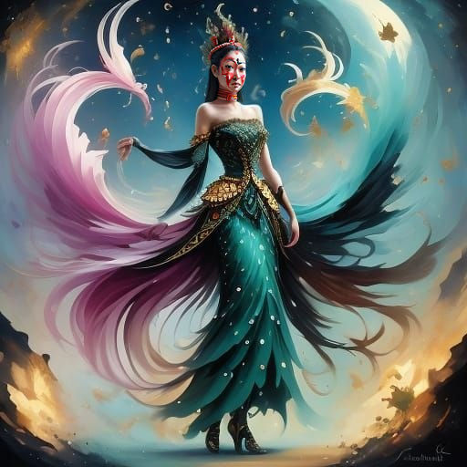 <lora:Magical beauty:1.0> <lora:Ethereal Magic v1 5:1.0> from head to toes or at least 20 cm beneath the feet!!kantonese traditional woman f...