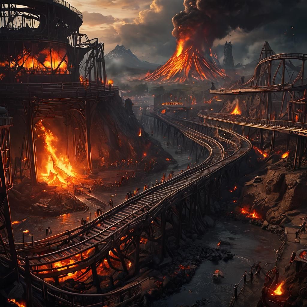 Hell that has theme park fire pits   by @hopeless wolf