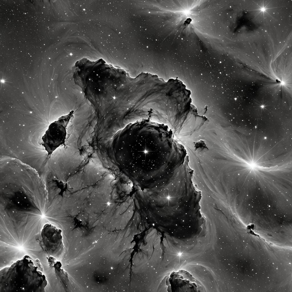 Black Nebula: Void Between Galaxies