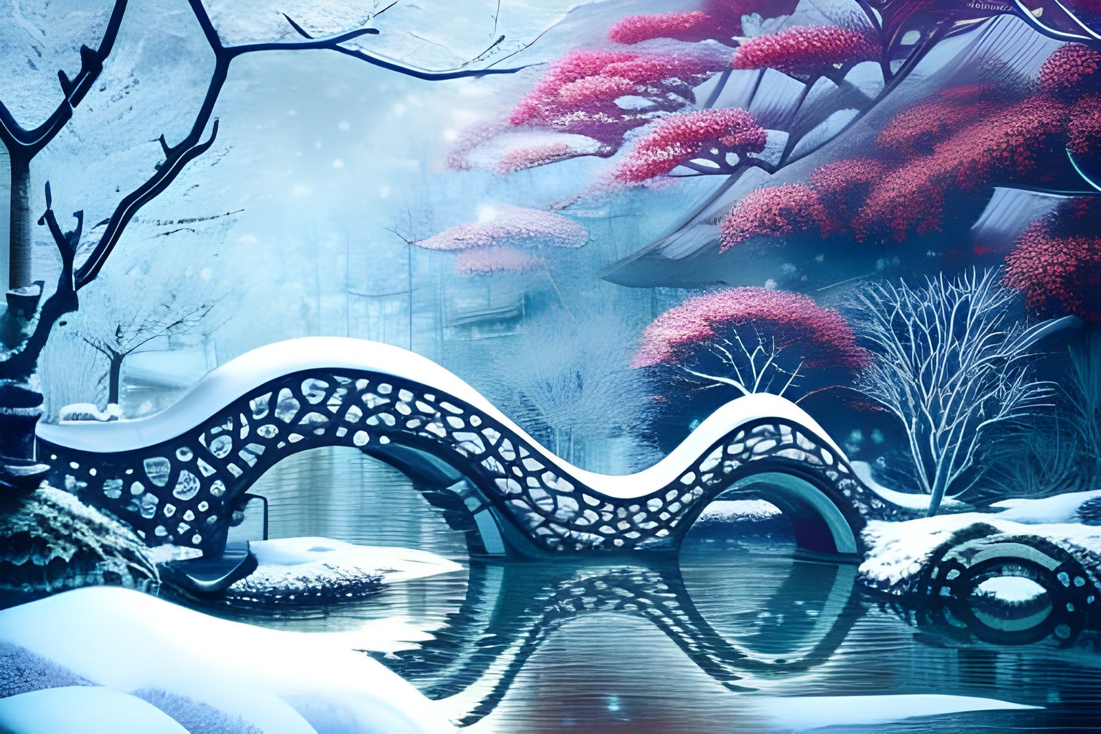 Garden in Winter  by @sophia