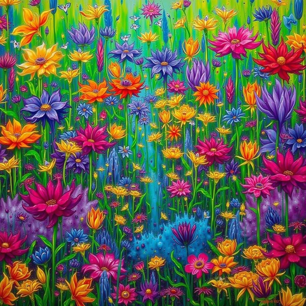 <lora:BLOOMING VIBRANT:1.0> Alien market