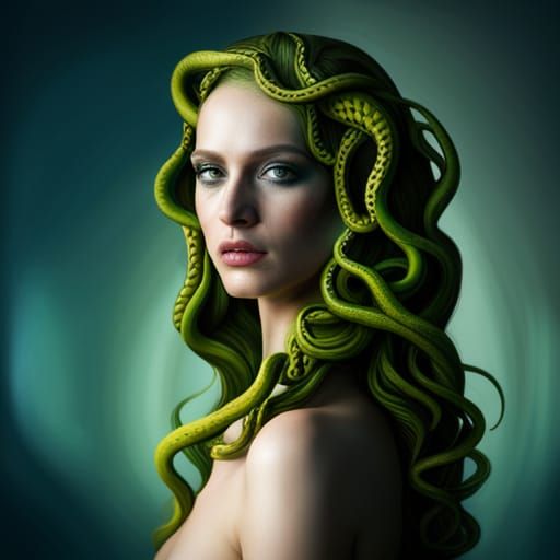 Medusa - A Portrait - AI Generated Artwork - NightCafe Creator