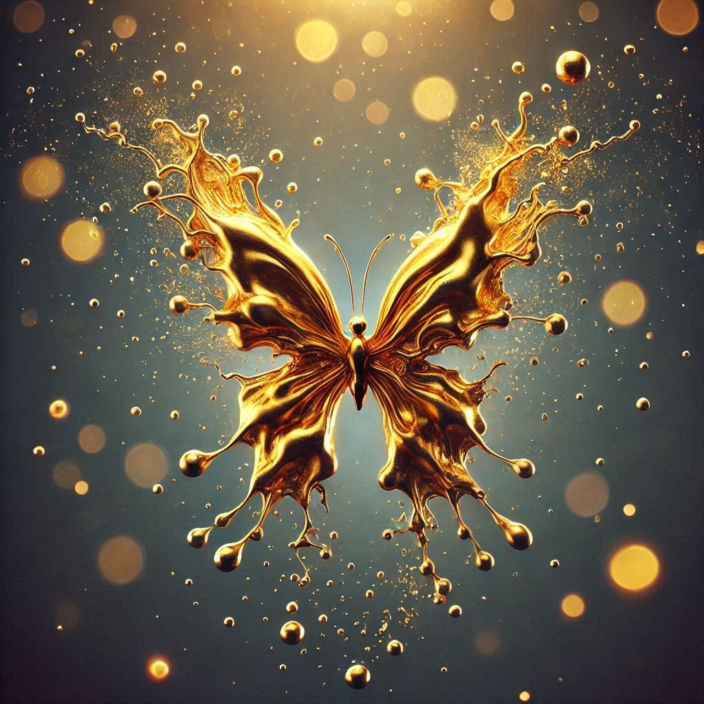 Liquid Gold Butterfly
