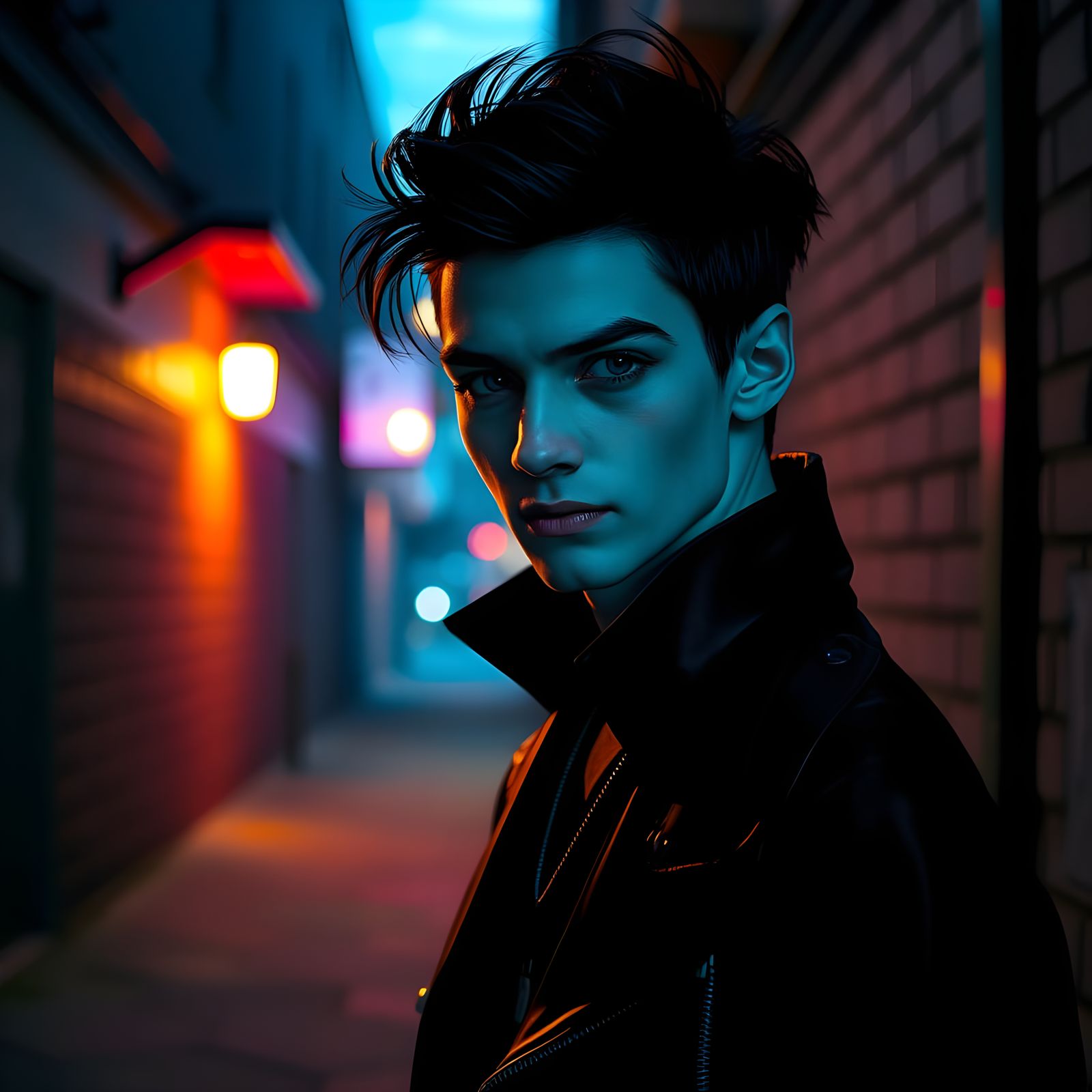 Vampire Youth in Dark Elegance