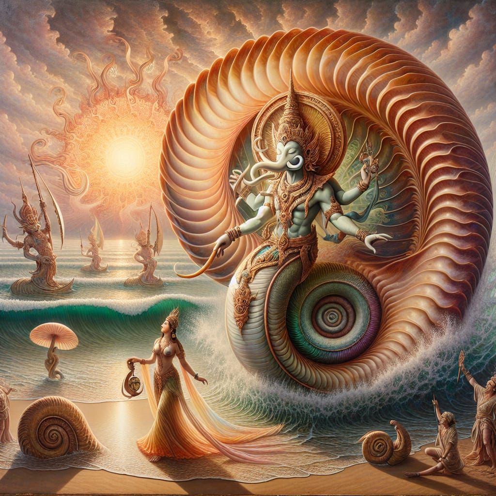 Ganesha falls in love, and rolls w it  by @EL