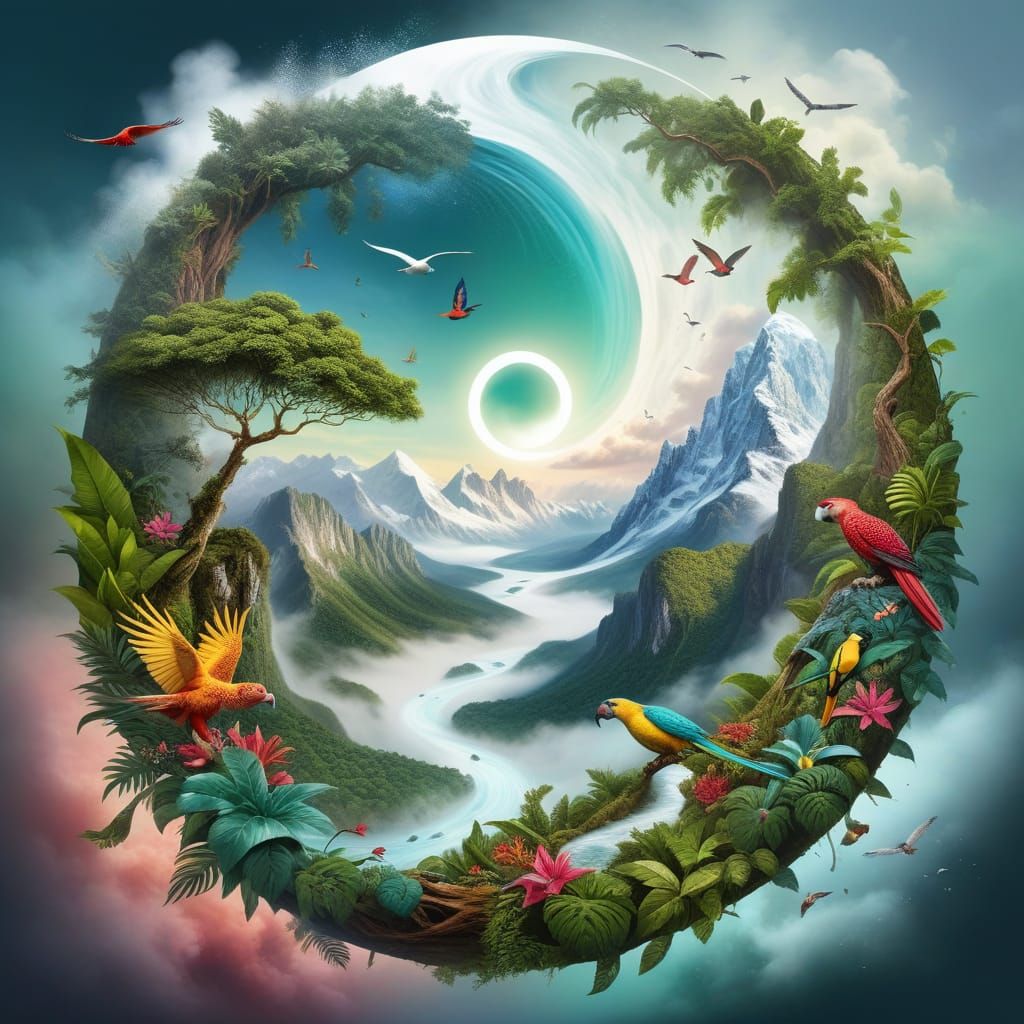 Tropical Rainforest vs. Snowy Mountains #3