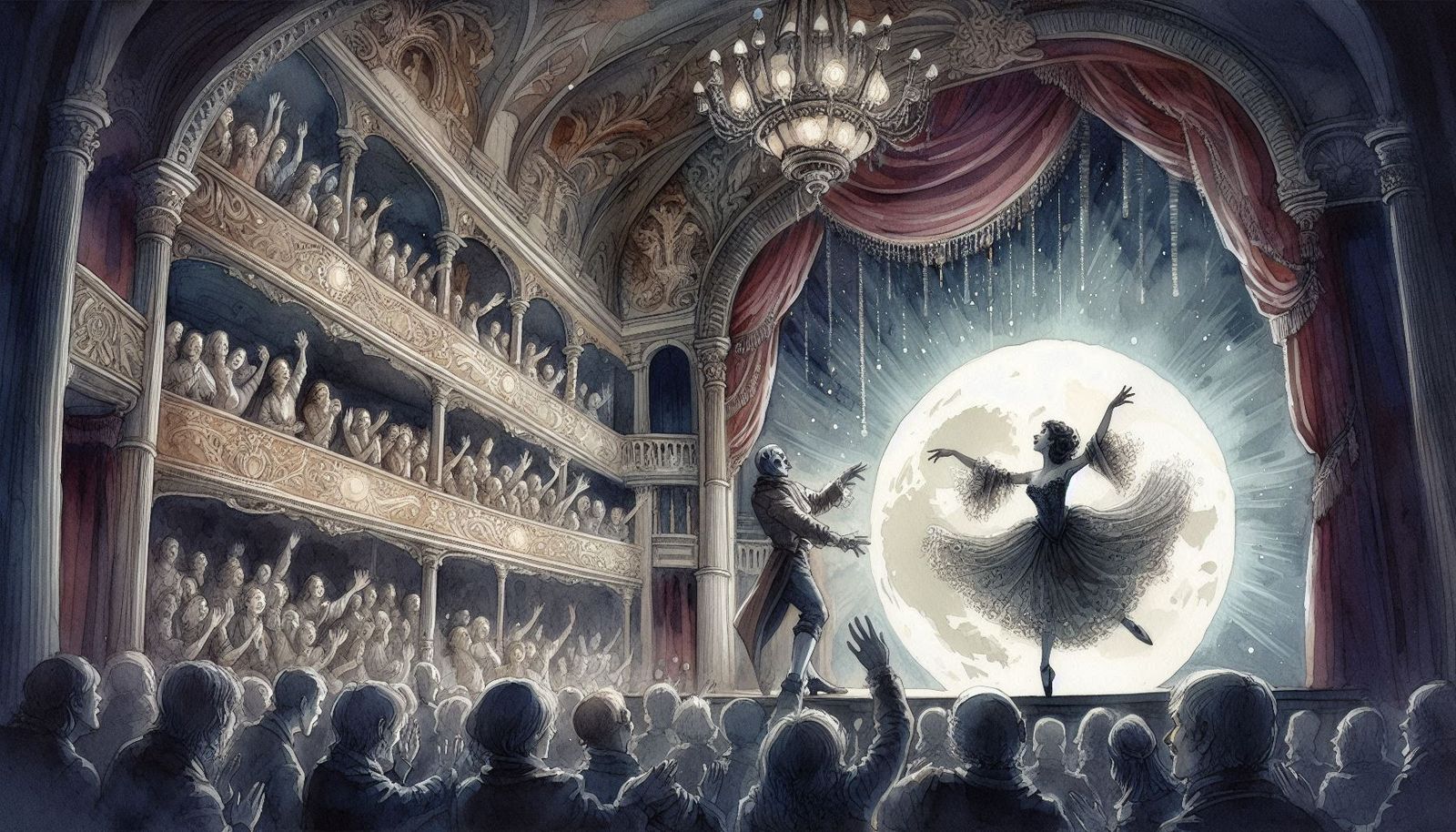 A performance at the theater