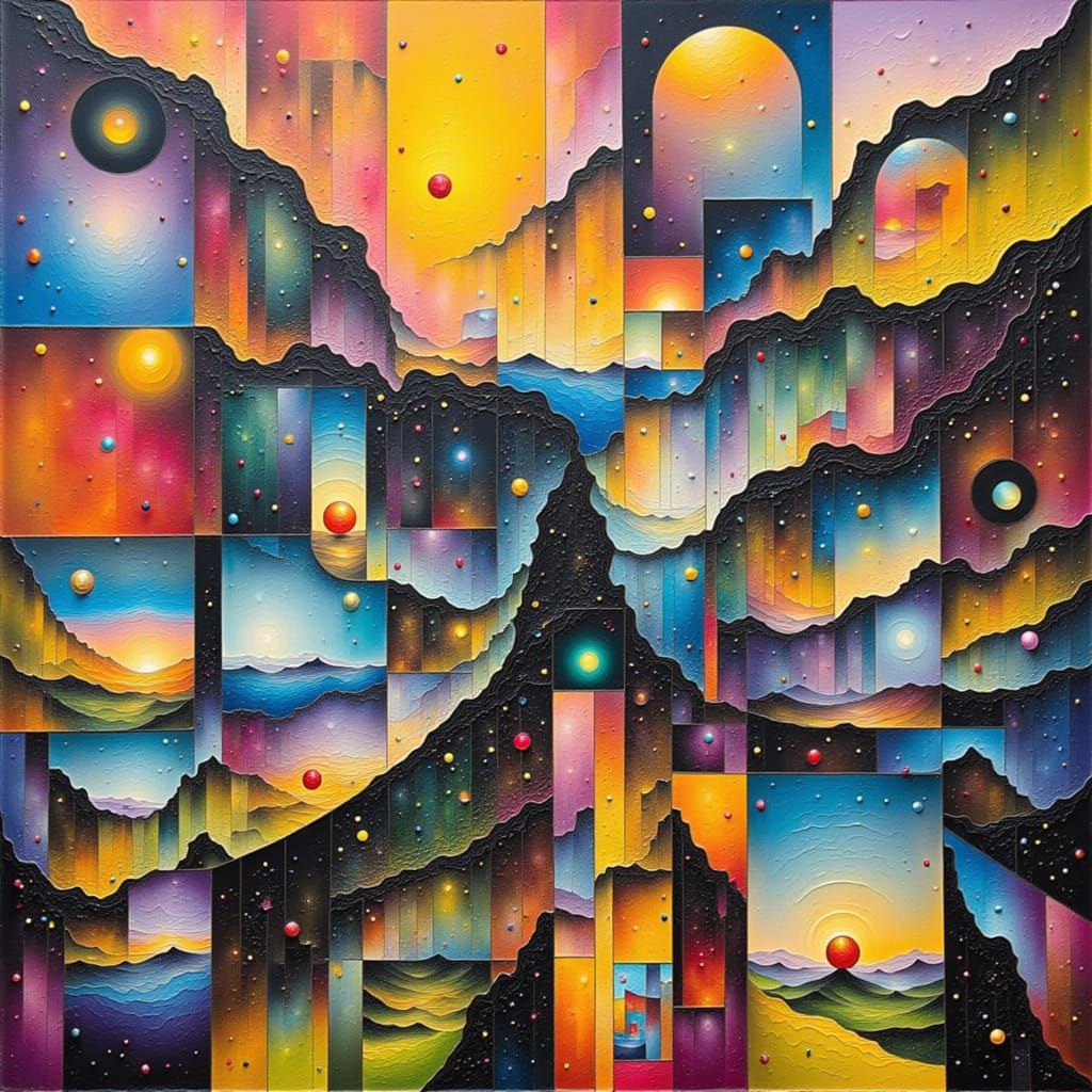 Surreal Cosmic Collage