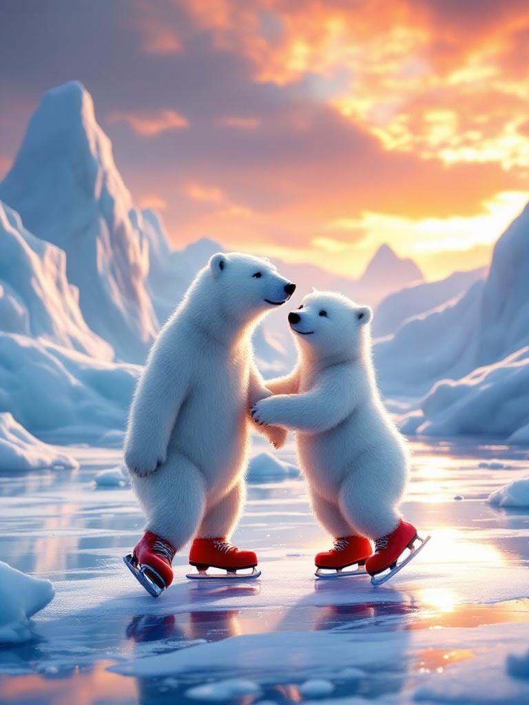 Skating Polar bears 