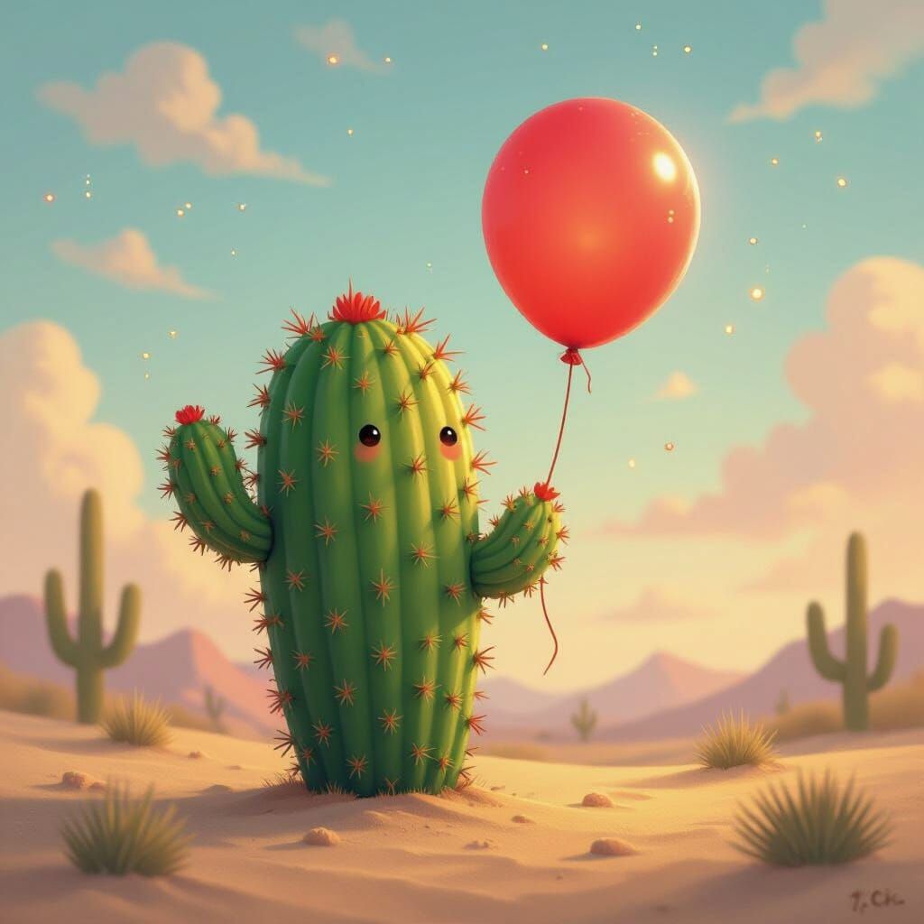 Mr Pricky and his red balloon