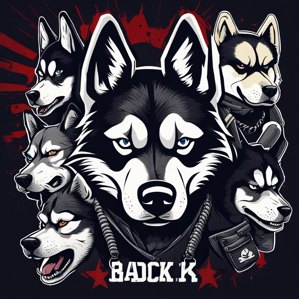 Badass gangster husky
