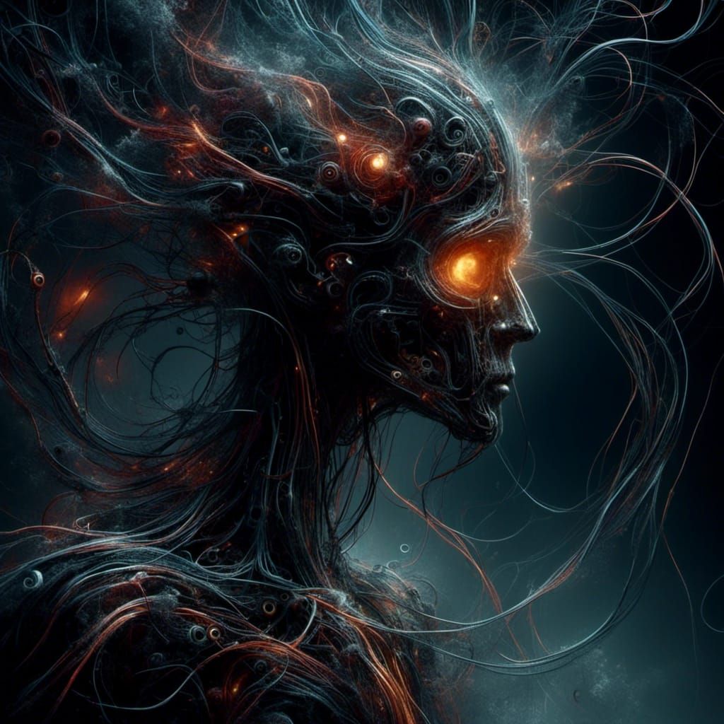 <lora:Quantum Entanglement:1.0> Hello darkness, my old friend
I've come to talk with you again
Because a vision softly creeping
Left its see...