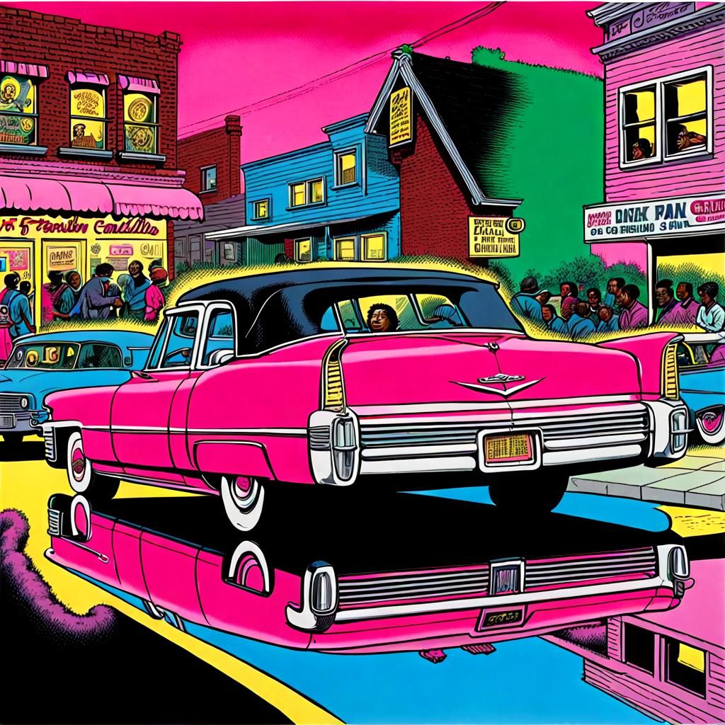 a Pink Cadillac