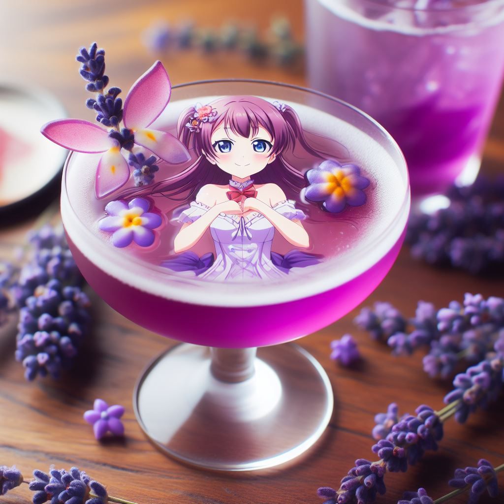Lavender garnish cocktail idea