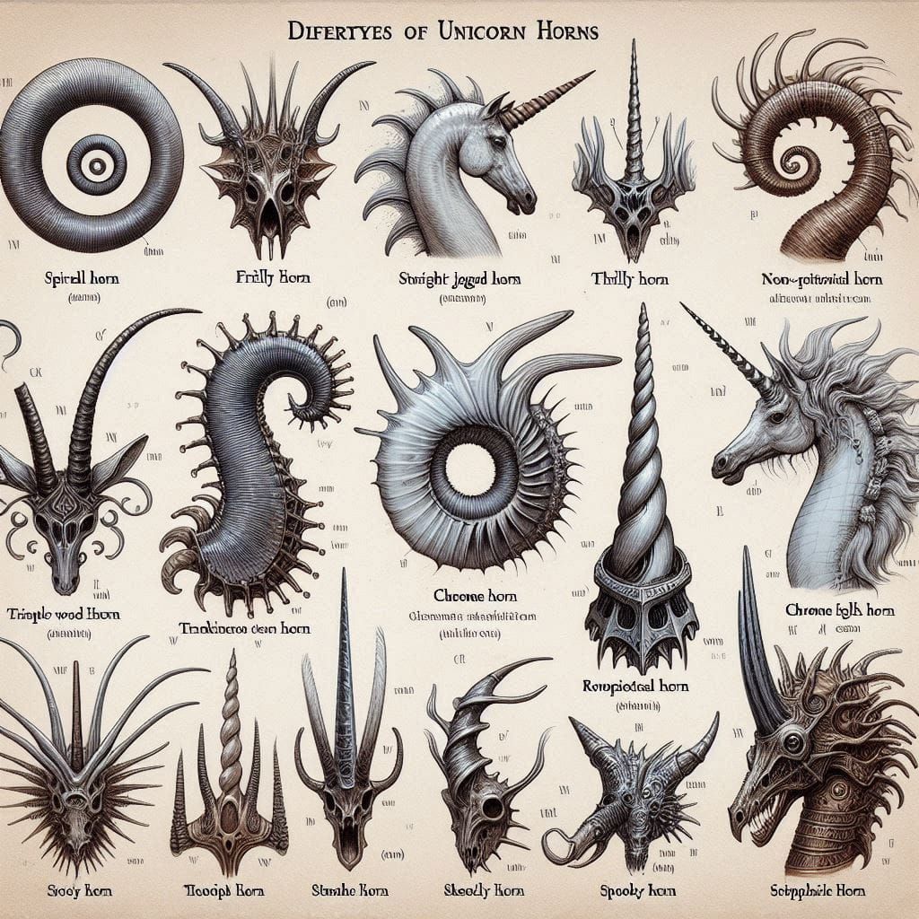 Unicorn horn variations
