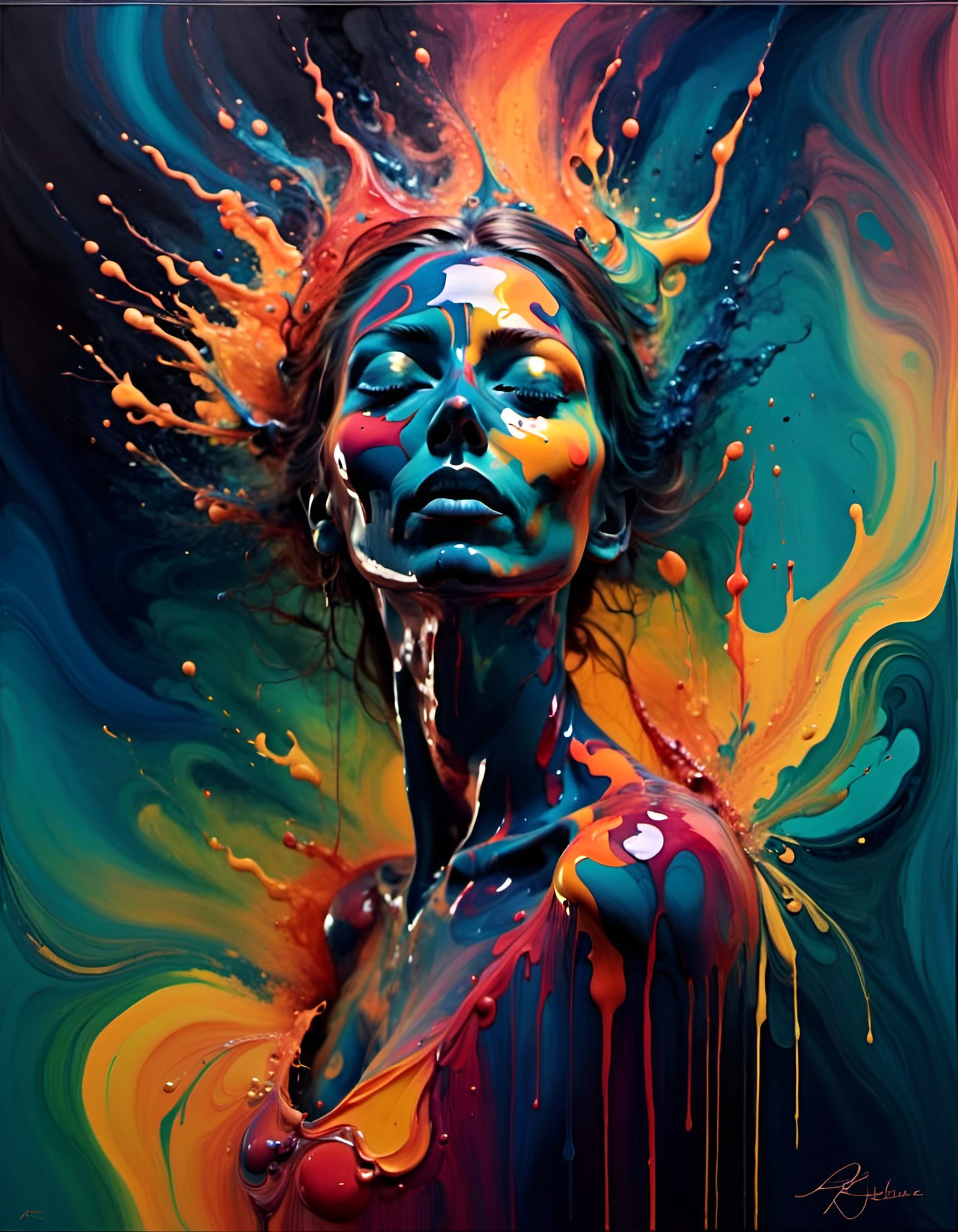 The fire within. <lora:Liquid Rock Music:1.0> 