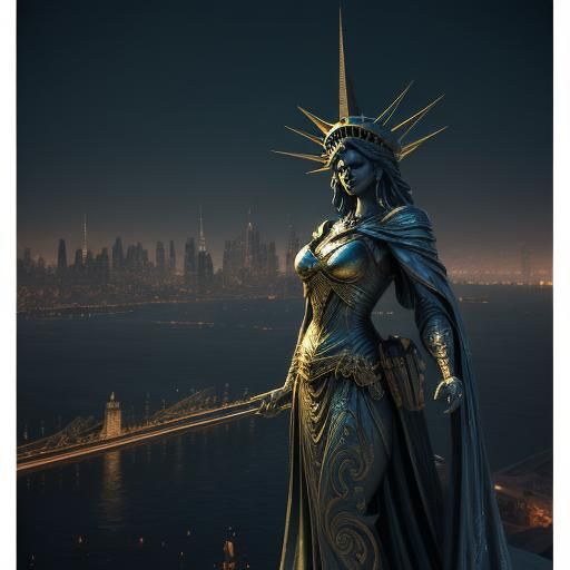 Statue of Liberty on playboy magazine 
