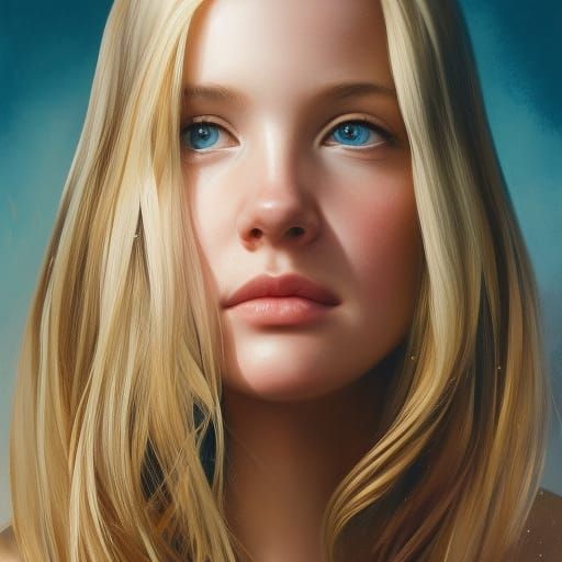 Lovely Blonde - AI Generated Artwork - NightCafe Creator